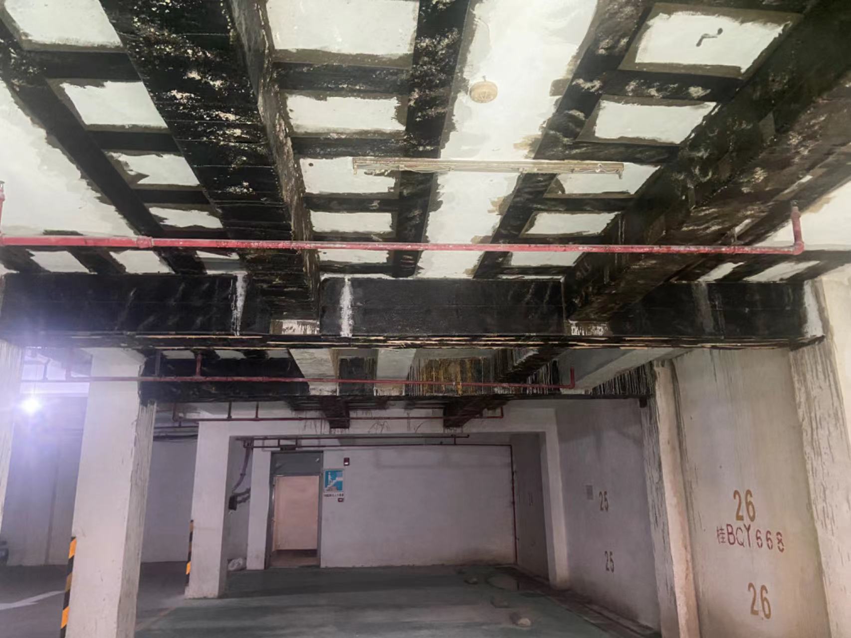 深圳某新建住宅樓地下室車(chē)道裂縫修復(fù)處理